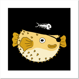 Pirate Pufferfish Posters and Art